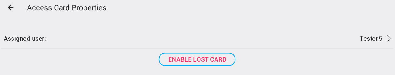 Lost card