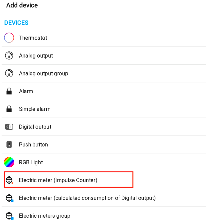 Pridanie virtuálneho elektromera