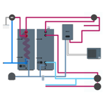Pompa ciepła – ciemny schemat