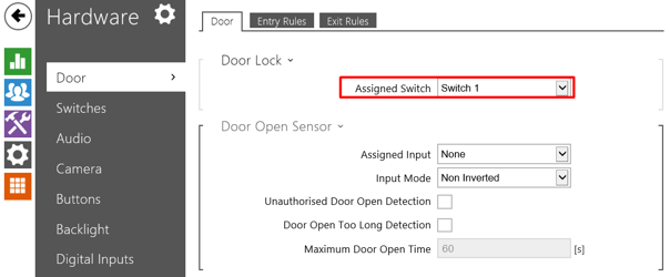 2N Door Switch Assignment